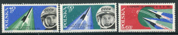 POLAND 1963 Vostok 5 Space Flight  MNH / **.   Michel 1415-17 - Nuevos