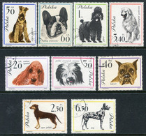 POLAND 1963  Dogs Used.   Michel 1374-82 - Used Stamps