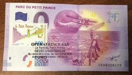 2017 BILLET 0 EURO SOUVENIR DPT 68 PARC DU PETIT PRINCE AVEC TIMBRE ZERO 0 EURO SCHEIN BANKNOTE PAPER MONEY - Private Proofs / Unofficial