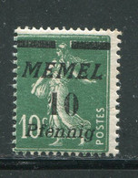 MEMEL- Y&T N°47- Neuf Avec Charnière * - Ungebraucht