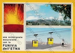 CARTOLINA  CANTONIERA-ETNA SUD,CATANIA,SICILIA,FUNIVIA DELL"ETNA,BELLA ITALIA,STORIA,MEMORIA,CULTURA,VIAGGIATA 1983 - Catania