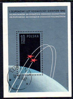 POLAND 1962 Vostok Space Flights Block Used  Michel Block 28 - Blocs & Feuillets