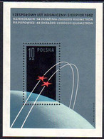 POLAND 1962 Vostok Space Flights Block MNH / **  Michel Block 28 - Blocks & Sheetlets & Panes