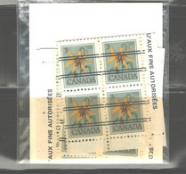 CANADA 1972-82 "PRECANCELED" #708 FULL SET (4 P.B.s)IN ORIG.PACK. SEALED - Voorafgestempeld