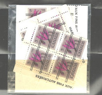 CANADA 1972-82 "PRECANCELED" #710 FULL SET (4 P.B.s)IN ORIG.PACK. SEALED - Vorausentwertungen