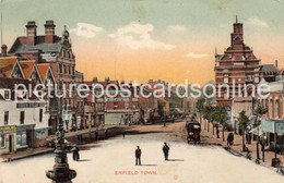 ENFIELD TOWN NICE OLD COLOUR POSTCARD LONDON - Middlesex