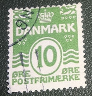 Denemarken - 1921 - Michel 120 - Gebruikt - Cancelled - Cijfer - Kroon - Golven - 10 - Gebraucht