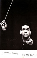 JEAN MEYLAN / SWITZERLAND - CHEF D'ORCHESTRE / CONDUCTOR - PHOTO ~ 11 X 17 CM / AUTOGRAPH - FACSIMILE ~ 1965 (ai093) - Fotos