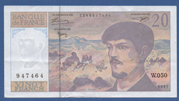 FRANCE - P.151i – 20 Francs ''Debussy'' 1997 Circulated XF Serie W.050 947464 - 20 F 1980-1997 ''Debussy''