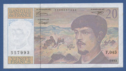 FRANCE - P.151g – 20 Francs ''Debussy'' 1993 Circulated VF/XF Serie F.045 557993 - 20 F 1980-1997 ''Debussy''