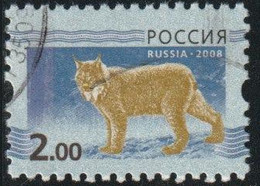 Russie 2008 Yv. N°7056 - 2R Lynx - Oblitéré - Oblitérés