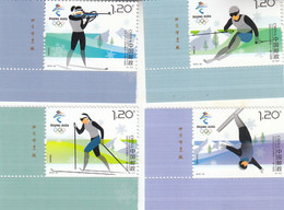 China 2018-32 Olympic Winter Game Beijing 2022-Snow Sports Stamps Imprint - Invierno 2022 : Pekín
