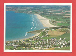 C.P.M.( 29 ) « PLOMODIERN-SAINT-NIC  » Les Plages De Pentrez,Lestrevet Et Pors-ar-Vag. Jolie Vue Du Ciel  .X2 Phts - Plomodiern