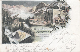 Suisse - Hôtel - Pontresina -  Hôtel Pension Morteratsch - Circulée 07/09/1903 - Litho - Pontresina