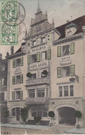 Suisse - Hôtel - Rheinfelden -  Hôtel Krone - Circulée 28/10/1907 - Rheinfelden