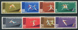 POLAND 1962 European Athletic Perforated MNH / **  Michel 1338-45A - Nuovi