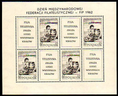 POLAND 1962 FIP Day Sheetlet MNH / **  Michel 1337 Kb - Blocs & Hojas