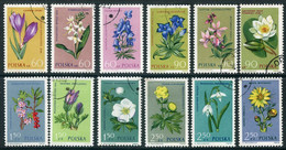 POLAND 1962 Protected Plants Used.  Michel 1325-36 - Usados