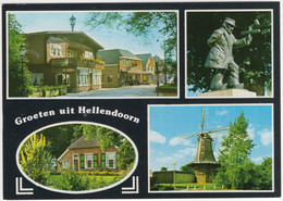 Groeten Uit Hellendoorn - Klepperderk, Molen, Restaurant 'De Kroon' - (Overijssel - Nederland) - Nr. L 6691 - Hellendoorn