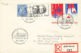 NORWAY - LETTER 1982 8500 NARVIK > LICHTENAU/DE / QG91 - Lettres & Documents