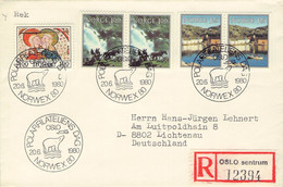 NORWAY - LETTER 1980 OSLO > LICHTENAU/DE / QG95 - Lettres & Documents