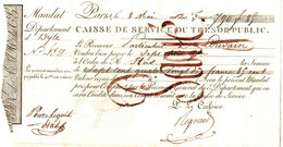 MANDAT . DEPARTEMENT DE LA DYLE .BELGIQUE . SOUS NAPOLEON 1ER . 1800 - Other & Unclassified