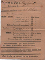 Militaria/ Carnet De PAIN / PAUZIERE Gabrielle/ Marché Ordener/Paris/ Boulanger OLIVA/14-18 ? 40-44 ?    AEC191 - Sammlungen