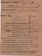 Militaria/ Carnet De PAIN / PAUZIERE Gabrielle/ Marché Ordener/Paris/ Boulanger OLIVA/14-18 ? 40-44 ?    AEC191 - Collezioni