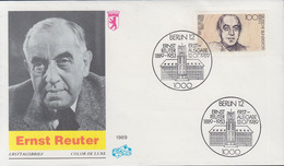 Berlin Mi Nr. 846 Auf FDC  100. Geburtstag Ernst Reuter - Berlin - 1981-1990