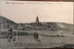 Aquarelle, Couvent Bénédictin De Saint-Léonard Altes Stift St Leonhard Zur Eiche Zwischen Börsch Und Ottrott 67 Bas Rhin - Molsheim