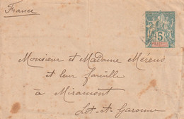 NOUVELLE-CALEDONIE Entier Postal 5cts Groupe Au Tarif Imprimé Pour La France - Briefe U. Dokumente