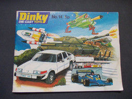 Old Catalog Dinky Toys N° 14 1978 - Catalogue - Katalog - Gran Bretagna