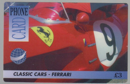 UK Ferrari Mint (remote Memory) Phonecard - [ 8] Firmeneigene Ausgaben