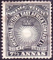 BRITISH EAST AFRICA 1895 QV 7½a Black SG30 FU - África Oriental Británica