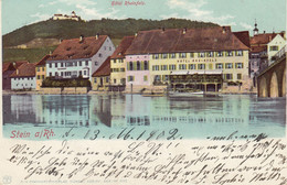 Suisse - Hôtel - Stein A/Rh. - Hôtel Rheinfels - Circulée 14/05/1902 - Stein