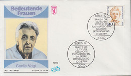 Berlin Mi Nr.848 - FDC Freimarken - Frauen Der Deutschen Geschichte - Cecile Vogt  - 140Pf - 1981-1990