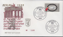 Berlin Mi Nr.843 - FDC Kongreß Der Internat. Organisation D. Obersten  Rechnungskontrollbehörden - 1981-1990