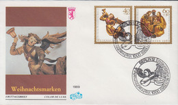 Berlin Mi Nr.858+859 - FDC  Weihnachtsmarken 1989 - Engel Und Könige - 1981-1990