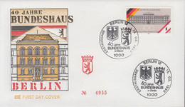 Berlin Mi Nr.867- FDC  40 Jahre Bundeshaus In Berlin - 1981-1990
