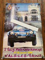 Affiche Rallye MONTE-CARLO - Automobile - F1