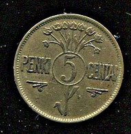 Lithuania:5 Penki Litai 1925 - Lituanie