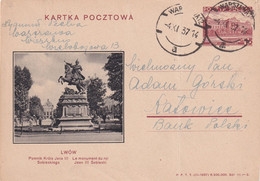 POLOGNE 1937  ENTIER POSTAL/GANZSACHE/POSTAL STATIONERY CARTE ILLUSTREE DE VARSOVIE - Stamped Stationery