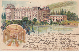 Suisse - Hôtel - Thoune - Grand Hôtel De Thoune - Circulée 19/08/1901 - Litho - Thun
