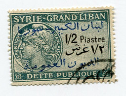 SYRIE / GRAND LIBAN TIMBRE FISCAL OBLITERE - Gebraucht