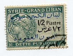 SYRIE / GRAND LIBAN TIMBRE FISCAL OBLITERE - Oblitérés