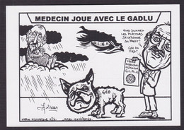 CPM NICE Tirage Signé 100 Exemplaires Numérotés Signés Par JIHEL Maçonnique Bouledogue Français - Autres & Non Classés