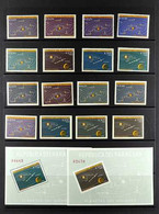 SPACE 1962 Paraguay Solar System Set And Miniature Sheet Both Perf (Scott 728/35a, Mi 1134/41 & Block 32) And IMPERF (Mi - Zonder Classificatie