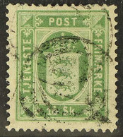 OFFICIAL 1871 16sk Green, P.14x13½, Mi 3A, A Good Used Example For More Images, Please Visit Http://www.sandafayre.com/i - Autres & Non Classés