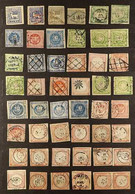 1858 - 1873 POSTMARKS COLLECTION. A Super Range Of Early Imperfs Bearing A Varied Array Of Postmarks Including Dotted-ci - Pérou