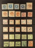 1858-1867 POSTMARKS COLLECTION A Small Collection Of Stamps Bearing Mainly Dotted Circle Type Cances From A Range Of Off - Pérou